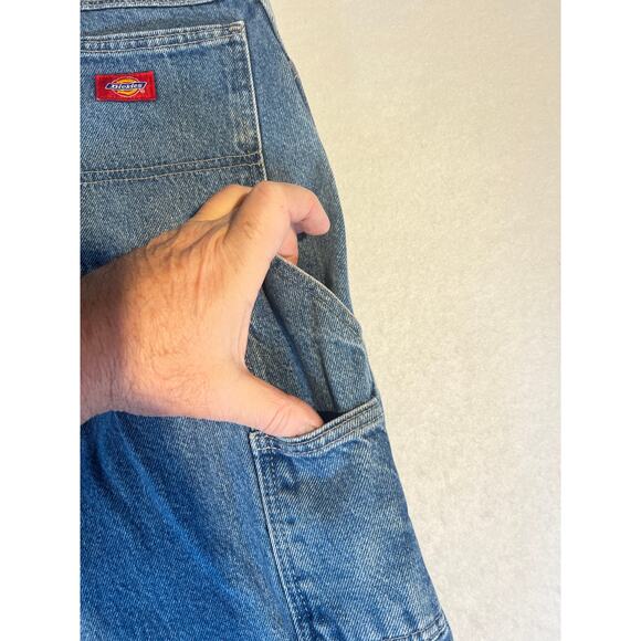 Dickies Denim Jeans 1993SNB Men's 34W x 32L(TAG) 35W 31L Actual Med Wash Work - Picture 6 of 14